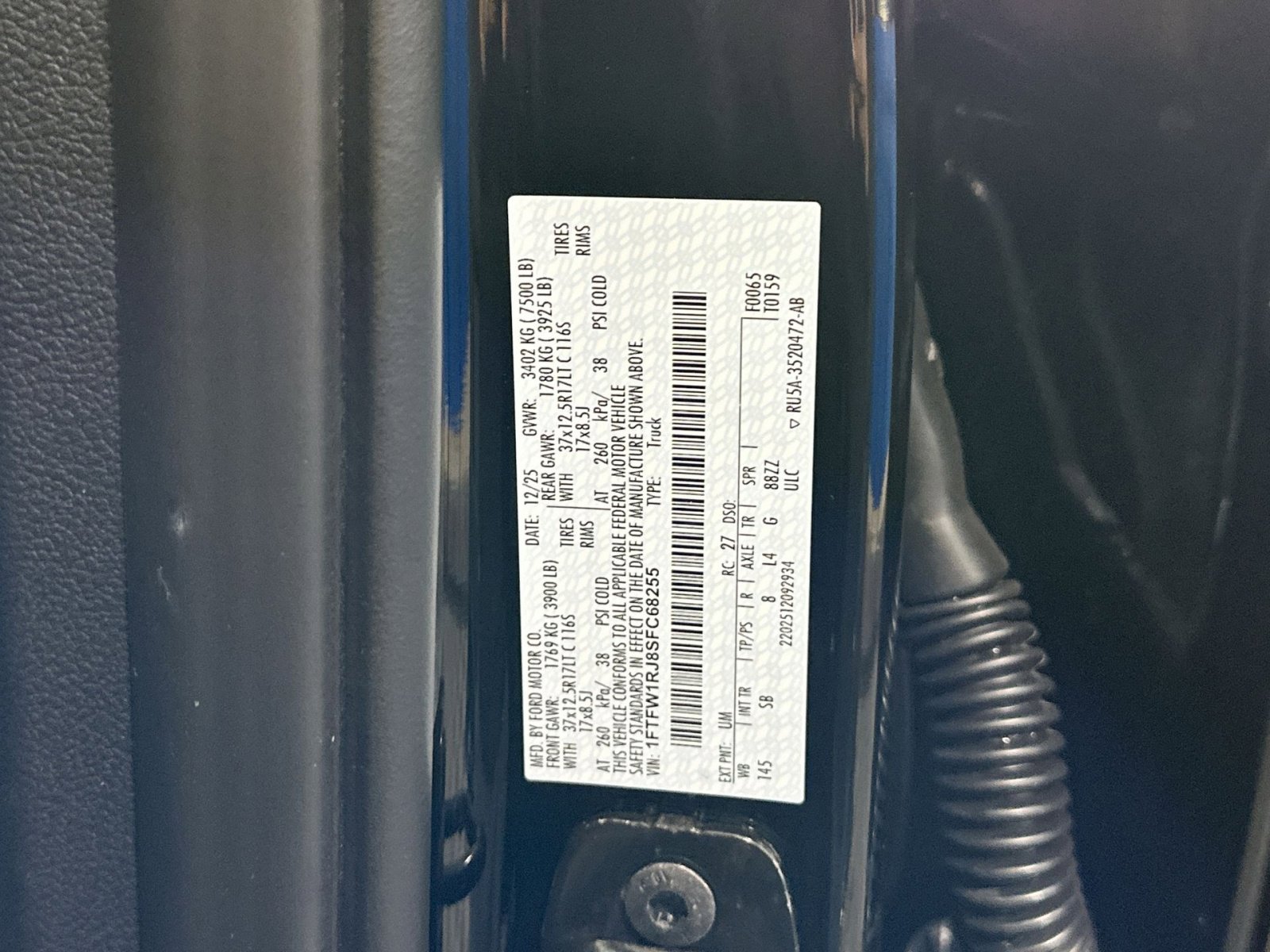 New 2025 Ford F150 Raptor w/ Equipment Group 803A Raptor R image 42