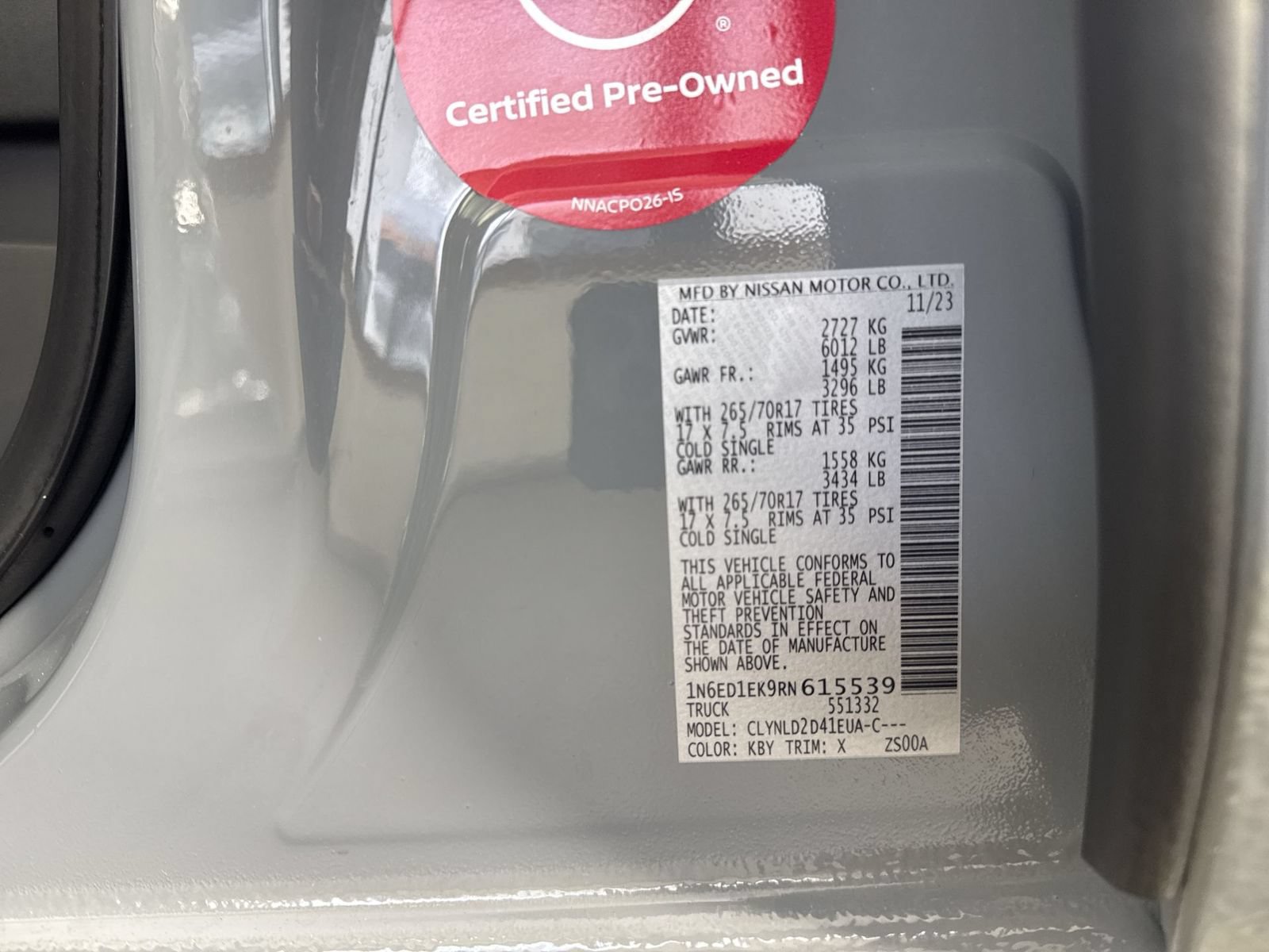 Used 2024 Nissan Frontier PRO-4X w/ Pro Convenience Package AWD/4WD image 35