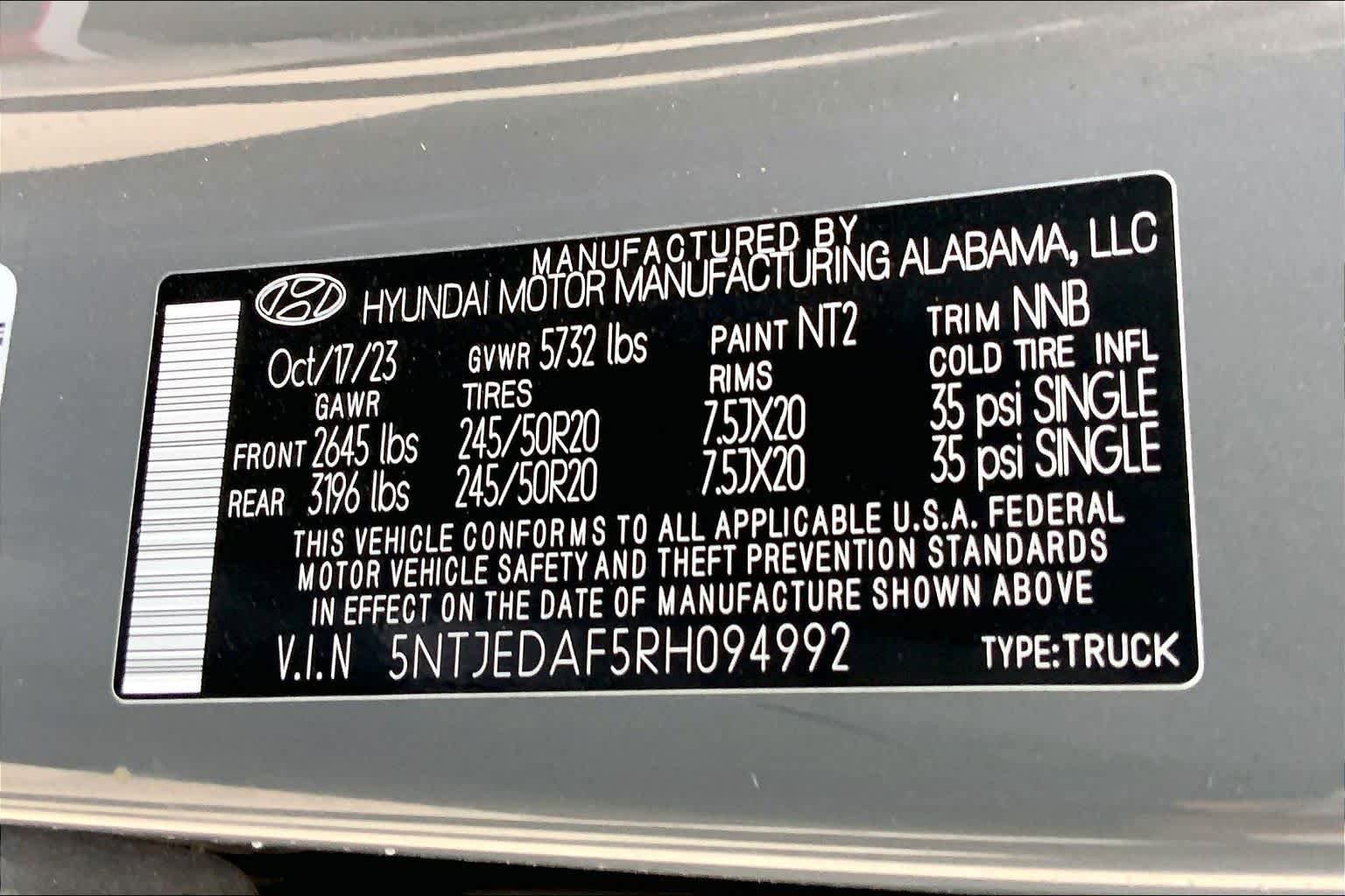 Used 2024 Hyundai Santa Cruz Limited AWD/4WD image 33
