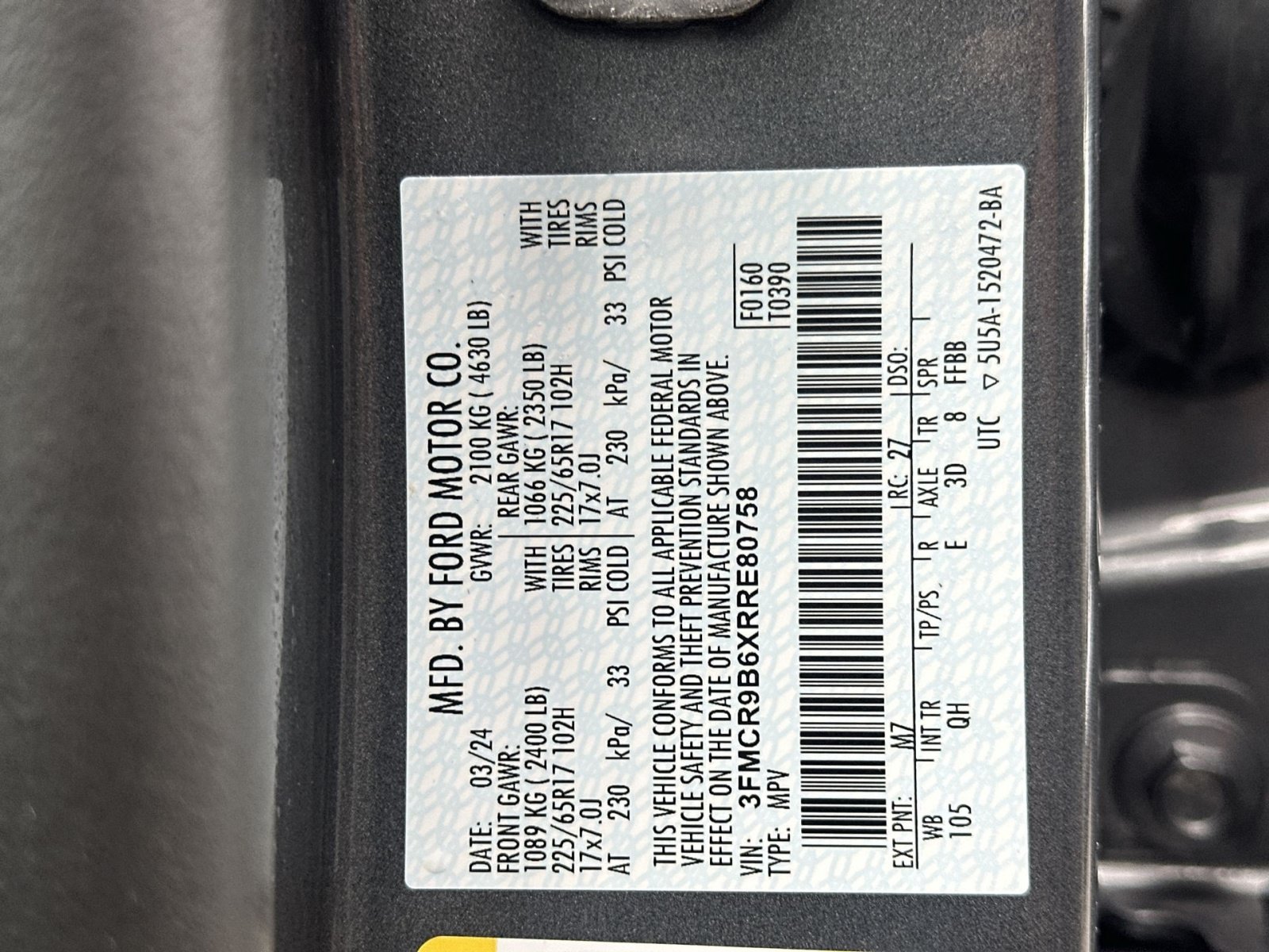 Certified 2024 Ford Bronco Sport Big Bend AWD/4WD image 35