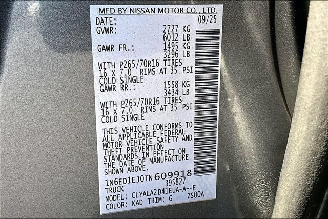 Certified 2026 Nissan Frontier S RWD image 19