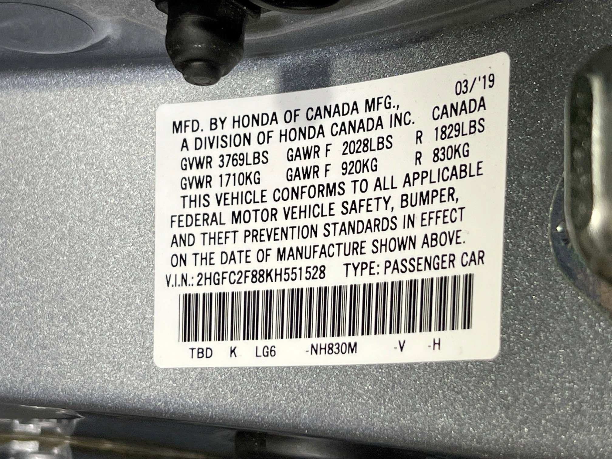 Used 2019 Honda Civic Sport image 29