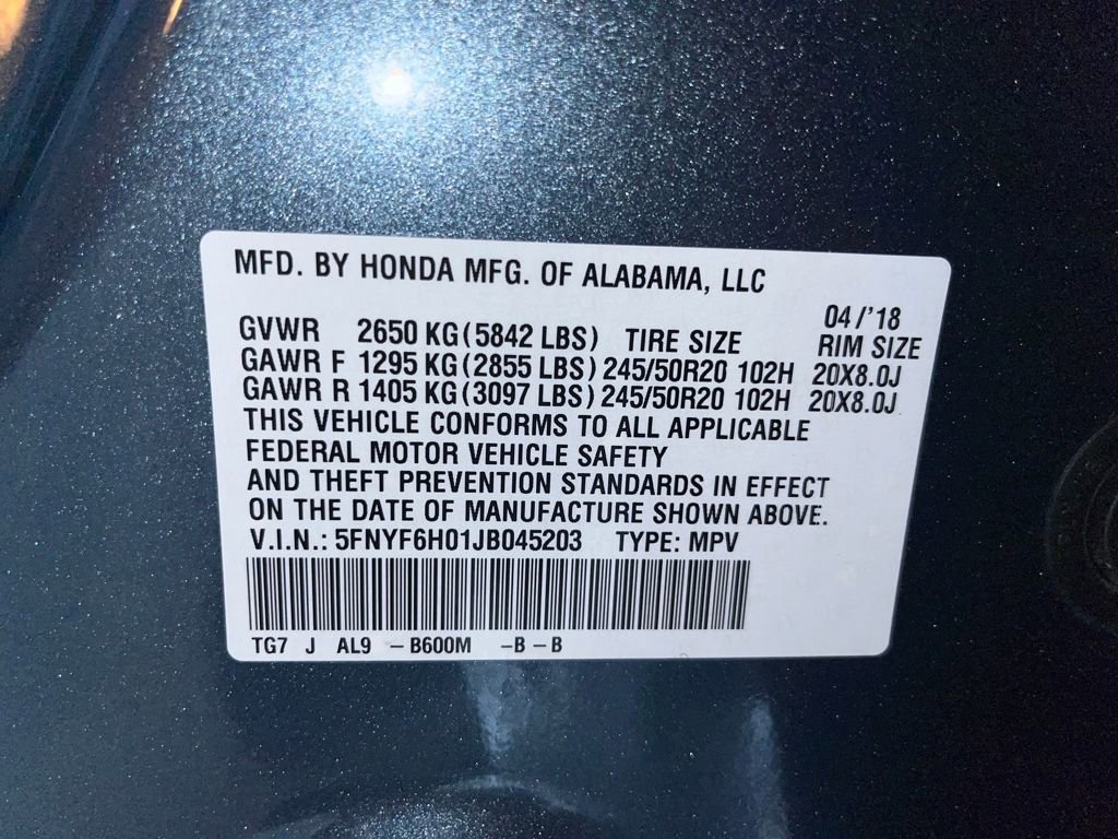 Used 2018 Honda Pilot Elite image 81