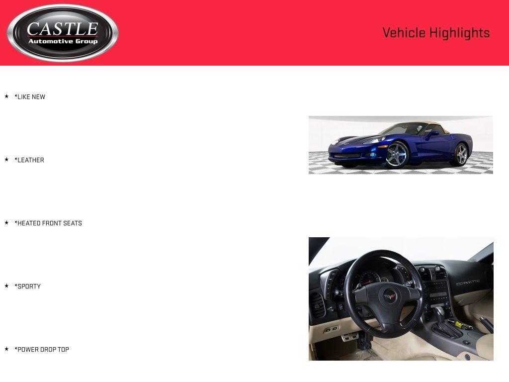 Used 2006 Chevrolet Corvette Convertible w/ Preferred Equipment Group image 3