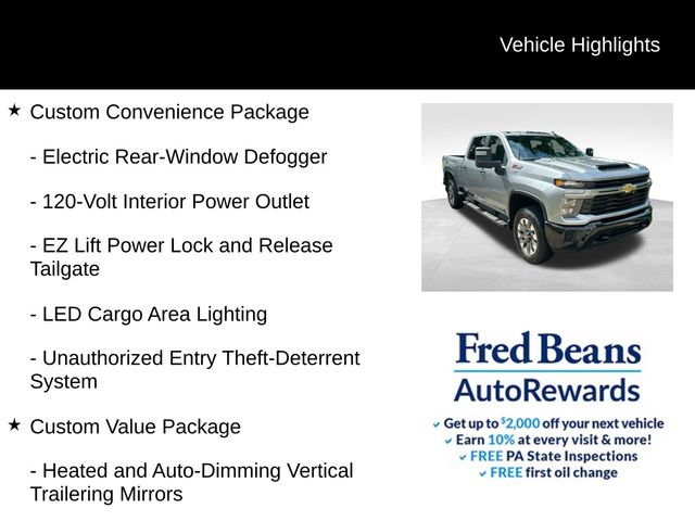 Used 2025 Chevrolet Silverado 2500 Custom w/ Custom Value Package AWD/4WD image 10