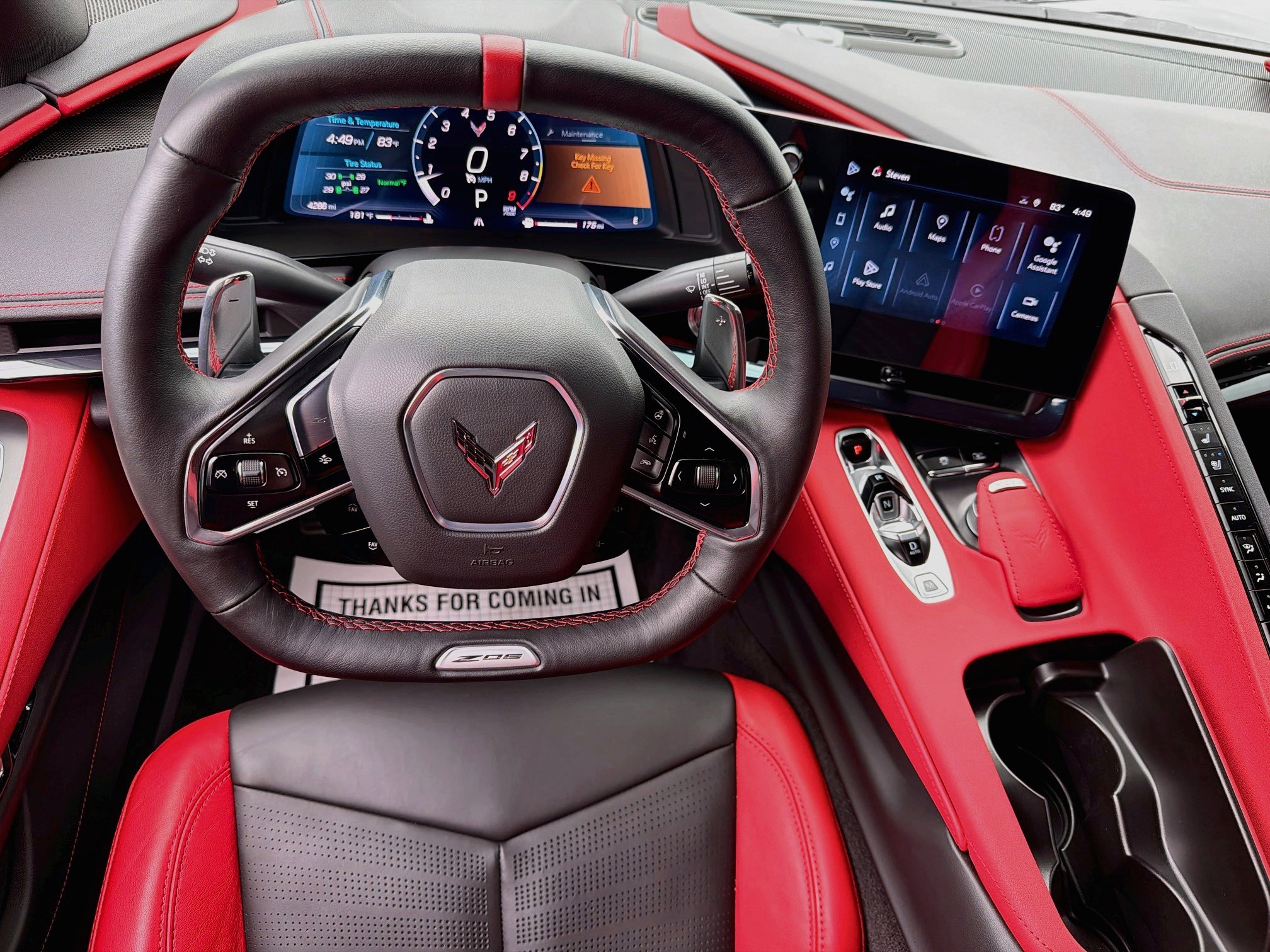 Used 2024 Chevrolet Corvette Z06 w/ Stealth Interior Trim Package RWD image 16