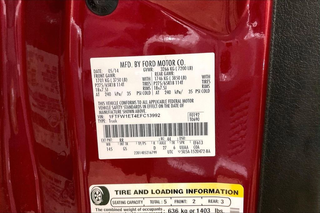 Used 2014 Ford F150 XLT w/ Equipment Group 302A Luxury image 33