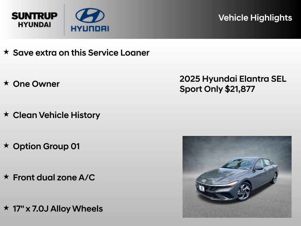 Used 2025 Hyundai Elantra Sport FWD image 8