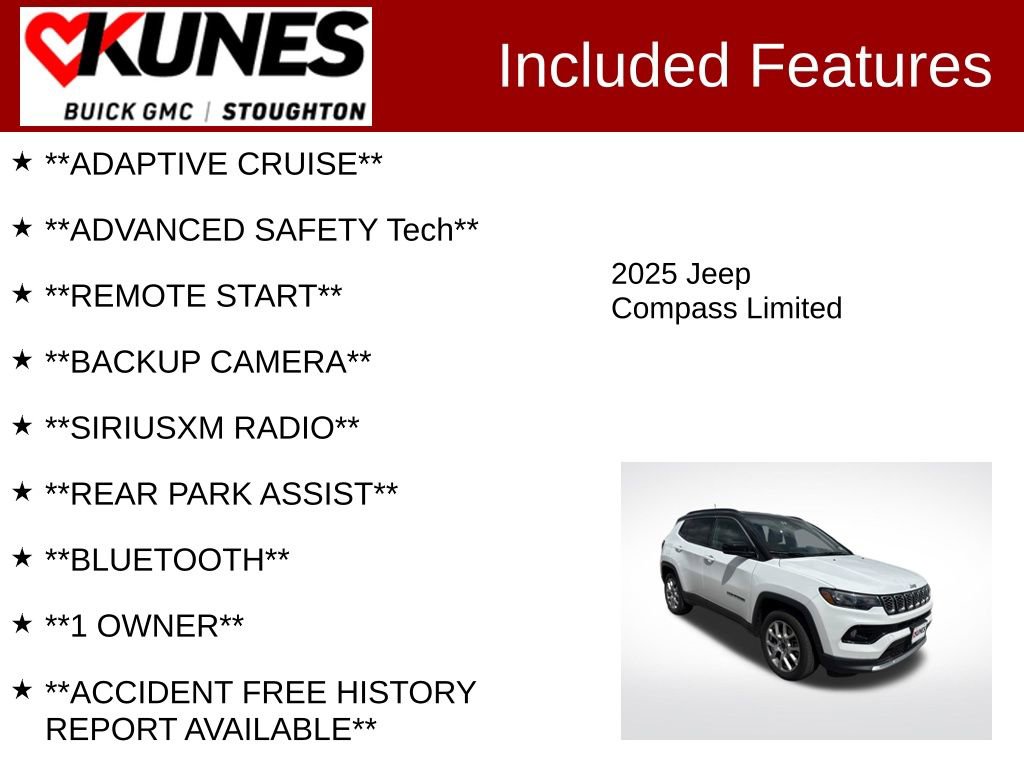 Used 2025 Jeep Compass Limited AWD/4WD image 2