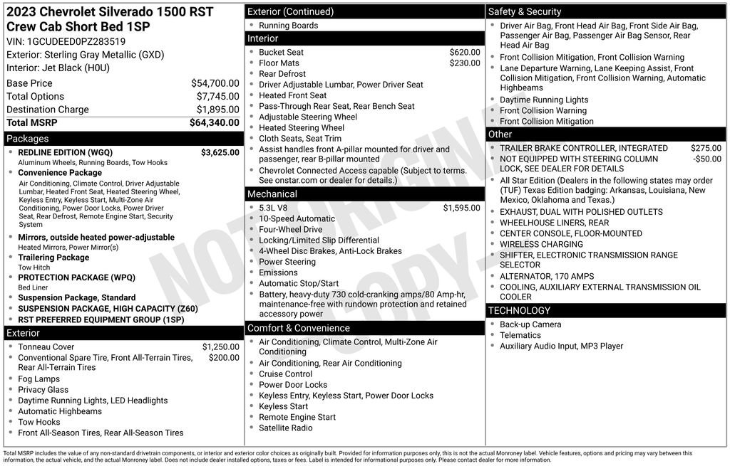 Used 2023 Chevrolet Silverado 1500 RST w/ Redline Edition image 14