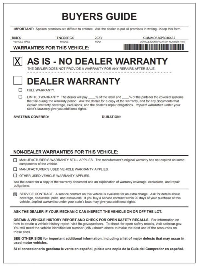 Used 2023 Buick Encore GX Select image 33