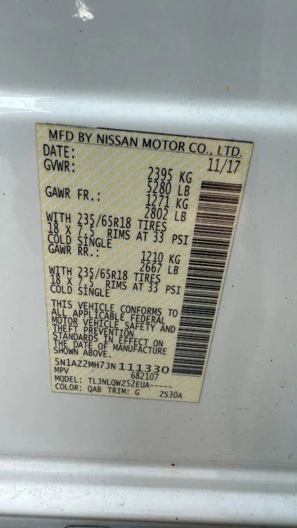 Used 2018 Nissan Murano SV image 32