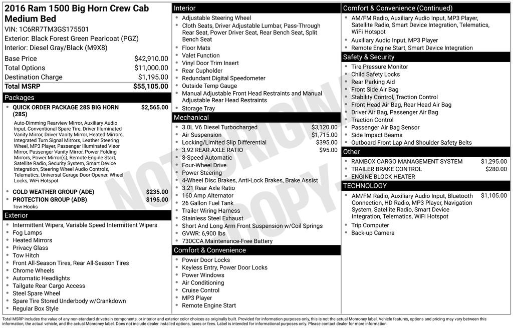 Used 2016 RAM 1500 Big Horn image 16