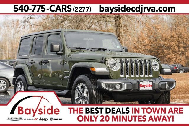 Used 2021 Jeep Wrangler Unlimited Sahara w/ LED Lighting Group image 1