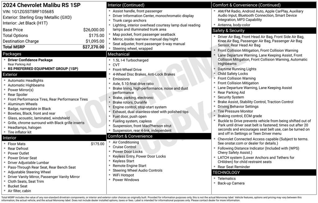 Used 2024 Chevrolet Malibu RS FWD image 28