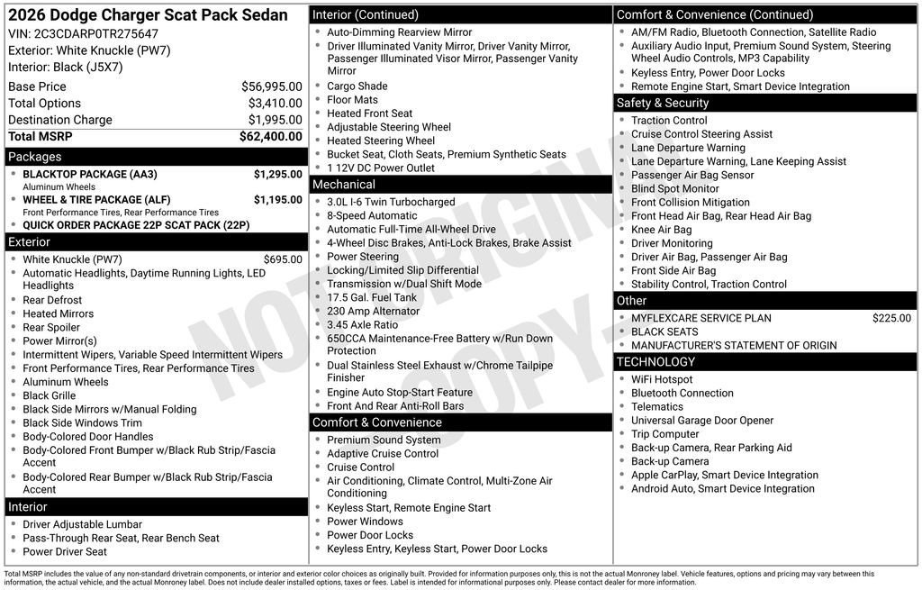 New 2026 Dodge Charger Scat Pack w/ Blacktop Package image 9