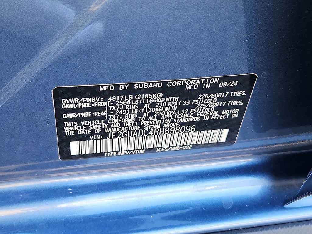 Used 2024 Subaru Crosstrek 2.0i Premium image 12