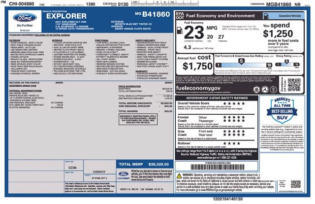 Used 2021 Ford Explorer XLT AWD/4WD image 23