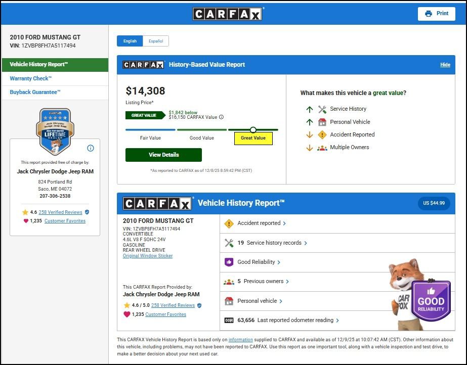 Used 2010 Ford Mustang GT Premium image 10