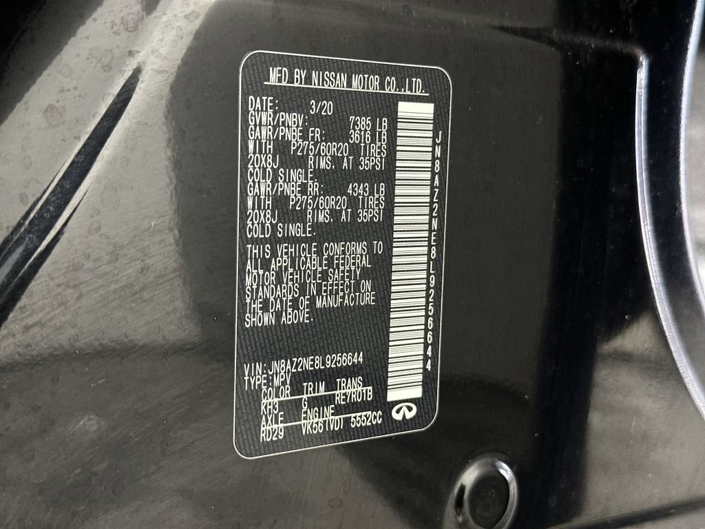 Used 2020 INFINITI QX80 Luxe w/ Proassist Package AWD/4WD image 36