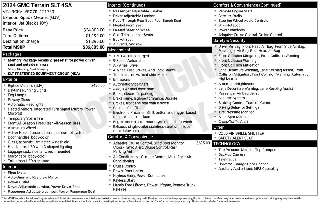 Used 2024 GMC Terrain SLT image 40