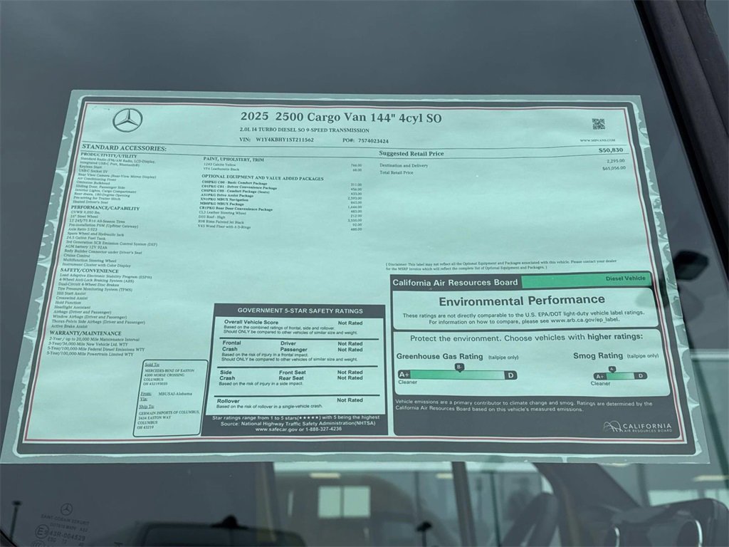 New 2025 Mercedes-Benz Sprinter 2500 image 11