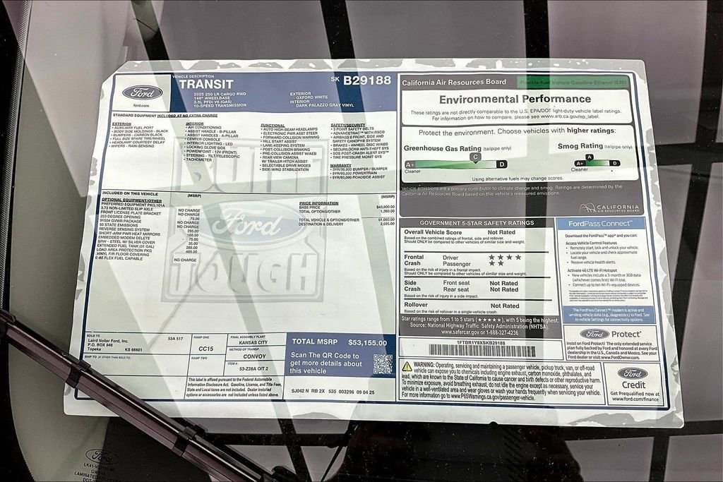 New 2025 Ford Transit 250 Low Roof w/ Load Area Protection Package image 13