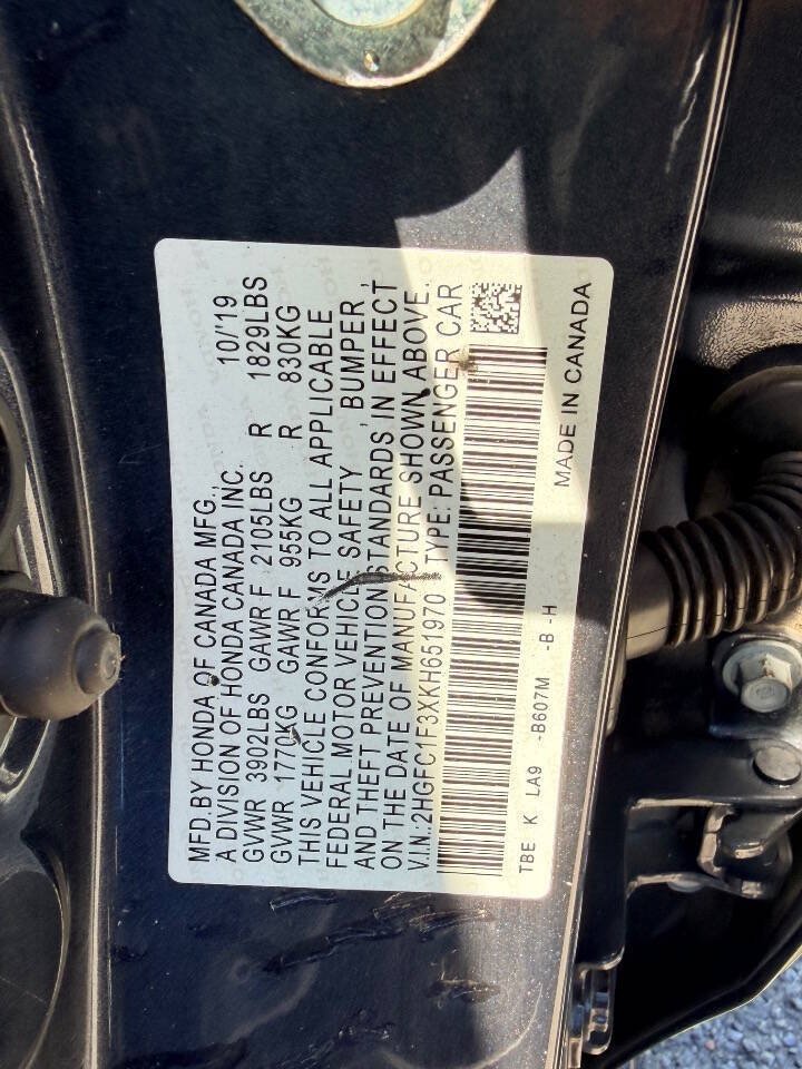 Used 2019 Honda Civic EX image 54