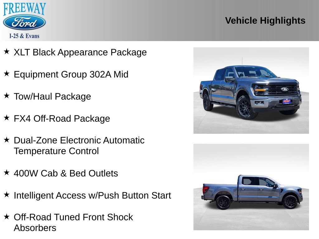Used 2025 Ford F150 XLT w/ Equipment Group 302A MID AWD/4WD image 2