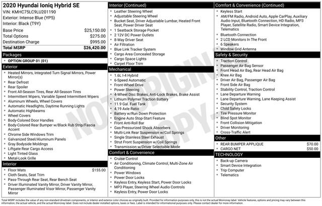 Used 2020 Hyundai Ioniq SE image 4