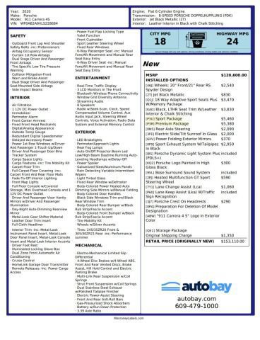 Used 2020 Porsche 911 Carrera 4S w/ Sport Package AWD/4WD image 6