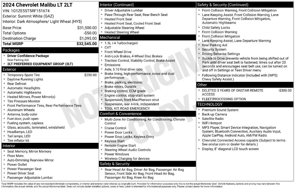 Used 2024 Chevrolet Malibu LT FWD image 5