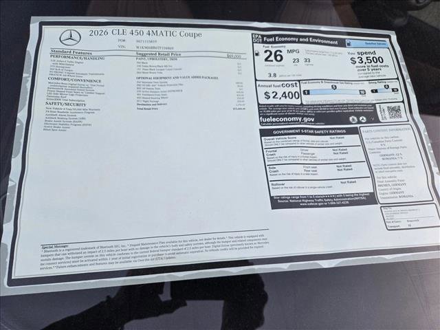 New 2026 Mercedes-Benz CLE 450 4MATIC Coupe image 17