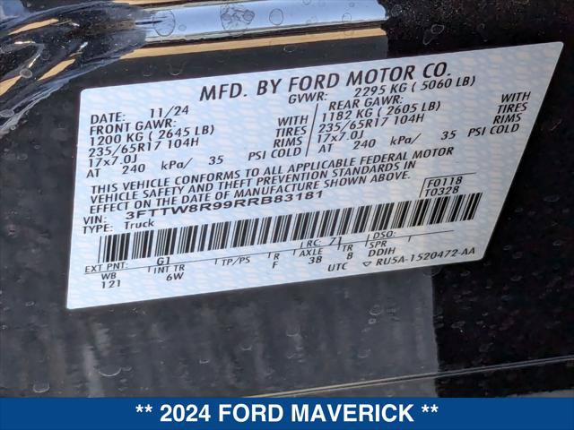 New 2024 Ford Maverick Tremor w/ Tremor Off-Road Package AWD/4WD image 20