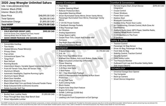 Used 2020 Jeep Wrangler Unlimited Sahara w/ Cold Weather Group image 41