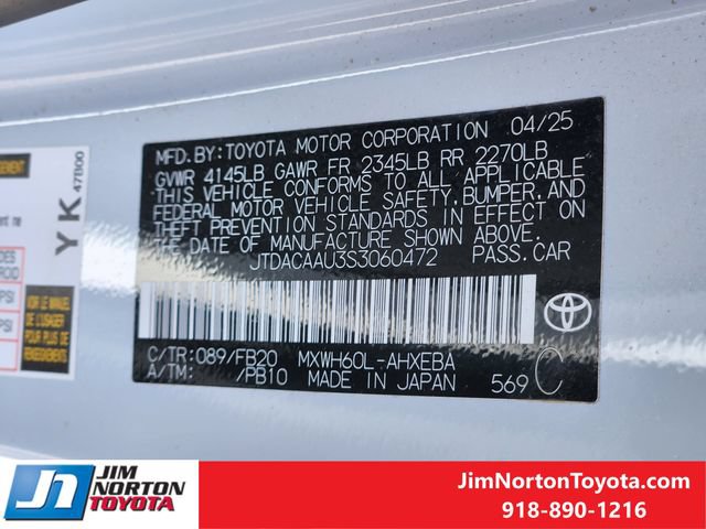 Used 2025 Toyota Prius LE FWD image 31