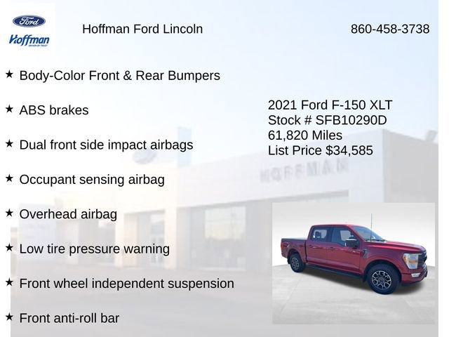 Certified 2021 Ford F150 XLT w/ Equipment Group 301A Mid image 31