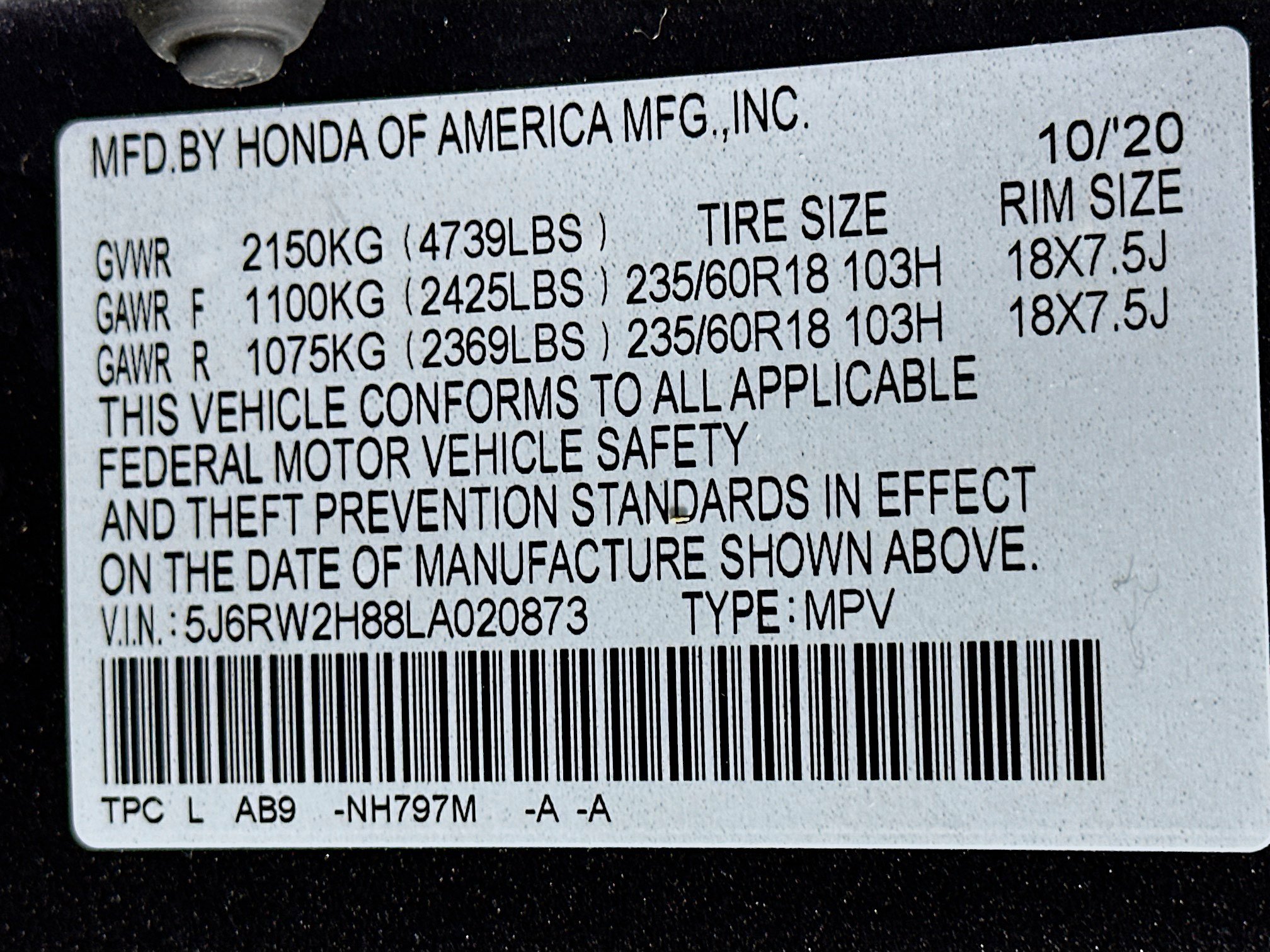 Used 2020 Honda CR-V EX-L image 12