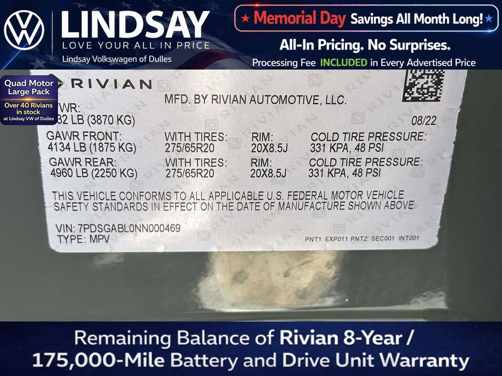 Used 2022 Rivian R1S Launch Edition AWD/4WD image 29