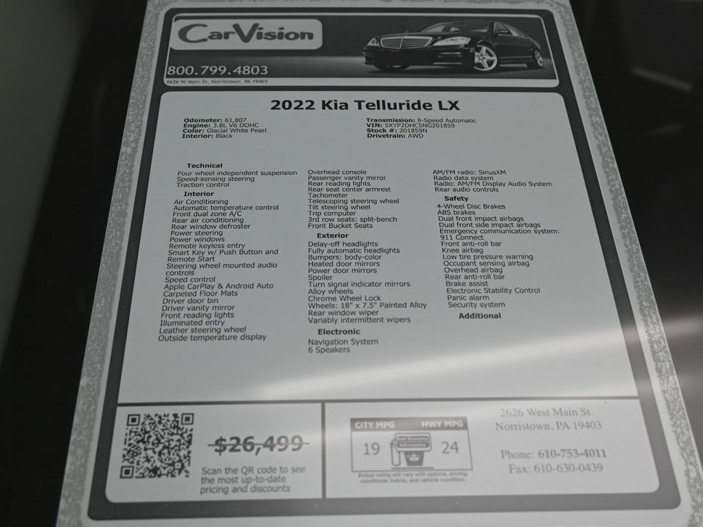 Used 2022 Kia Telluride LX image 39