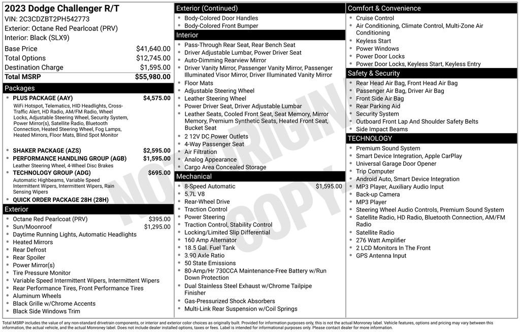 Used 2023 Dodge Challenger R/T w/ Plus Package RWD image 71
