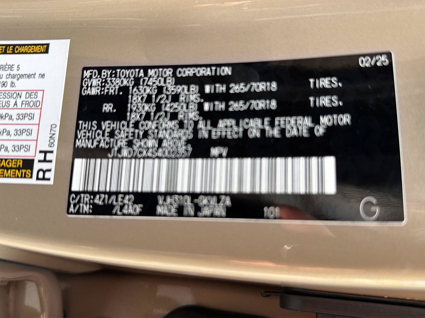 Certified 2025 Lexus LX 700h Overtrail AWD/4WD image 44