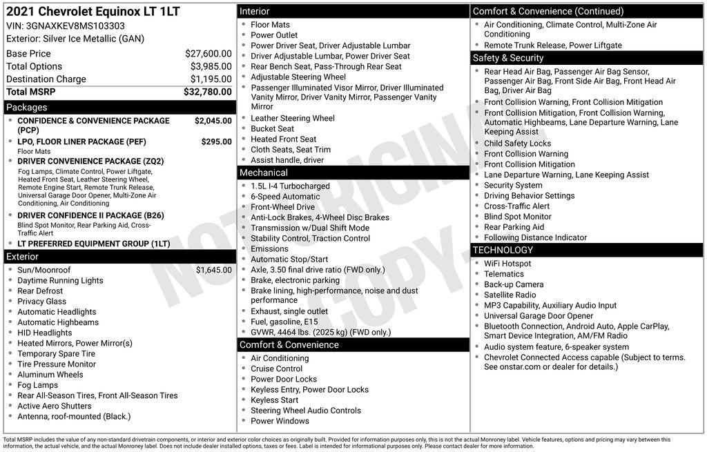 Used 2021 Chevrolet Equinox LT FWD image 11