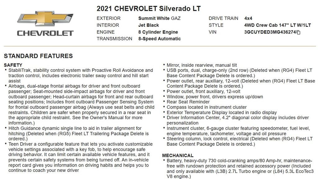 Used 2021 Chevrolet Silverado 1500 LT w/ Safety Package AWD/4WD image 17