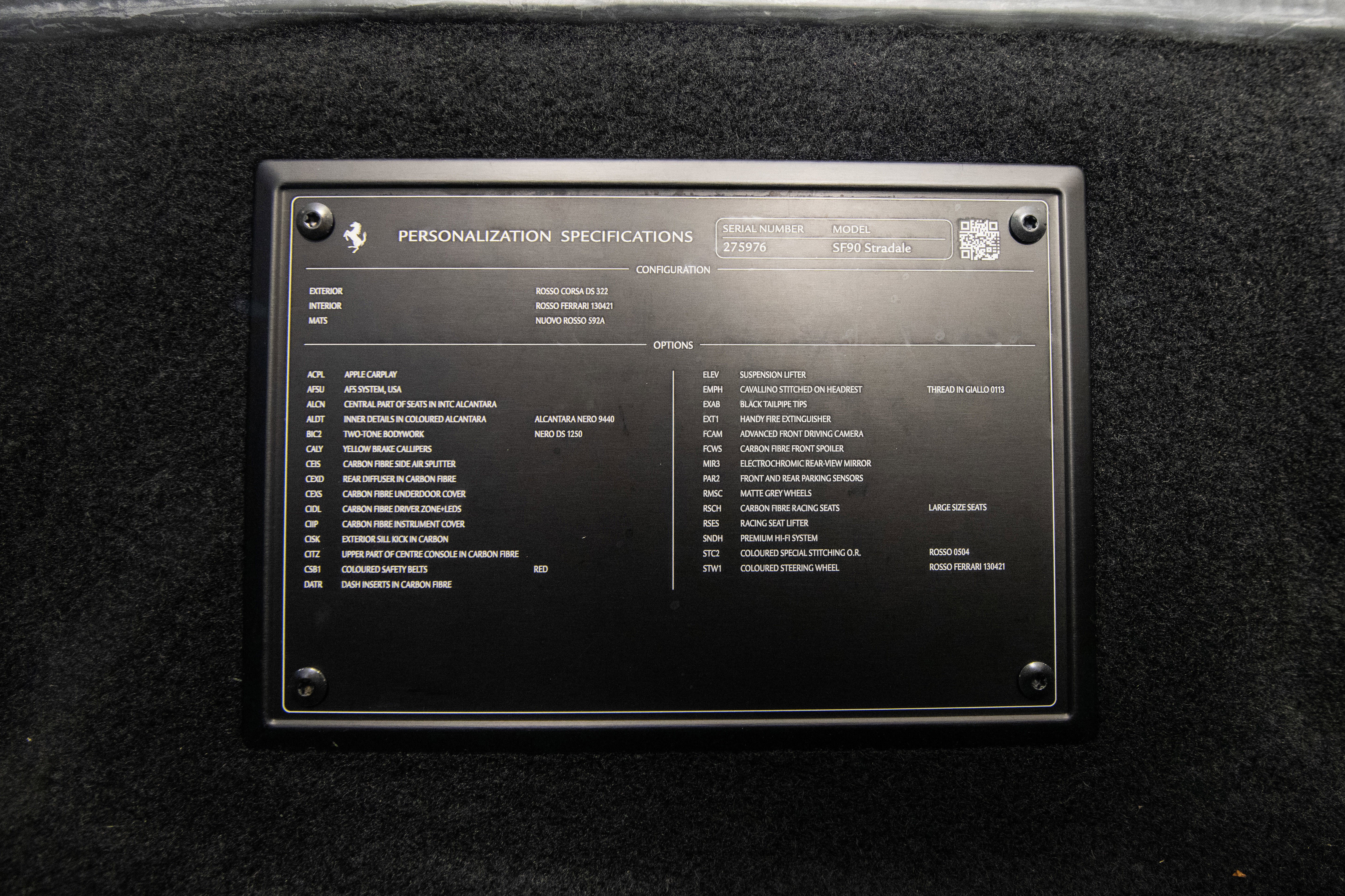 Certified 2022 Ferrari SF90 Stradale AWD/4WD image 20