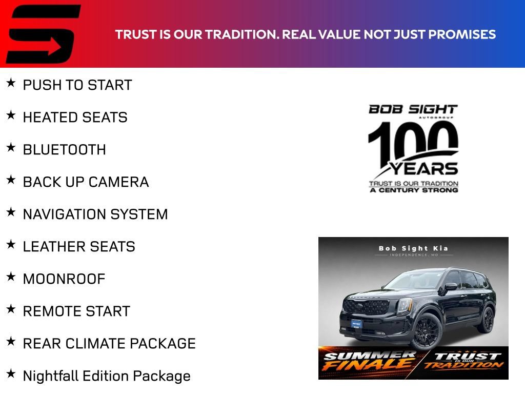 Used 2021 Kia Telluride SX w/ Nightfall Edition Package AWD/4WD image 2