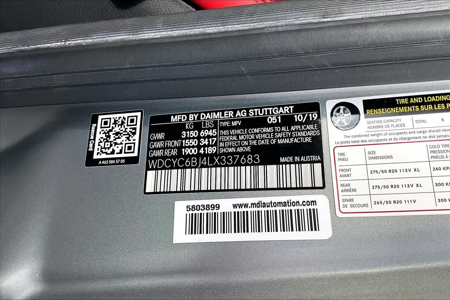 Certified 2020 Mercedes-Benz G 550 image 38