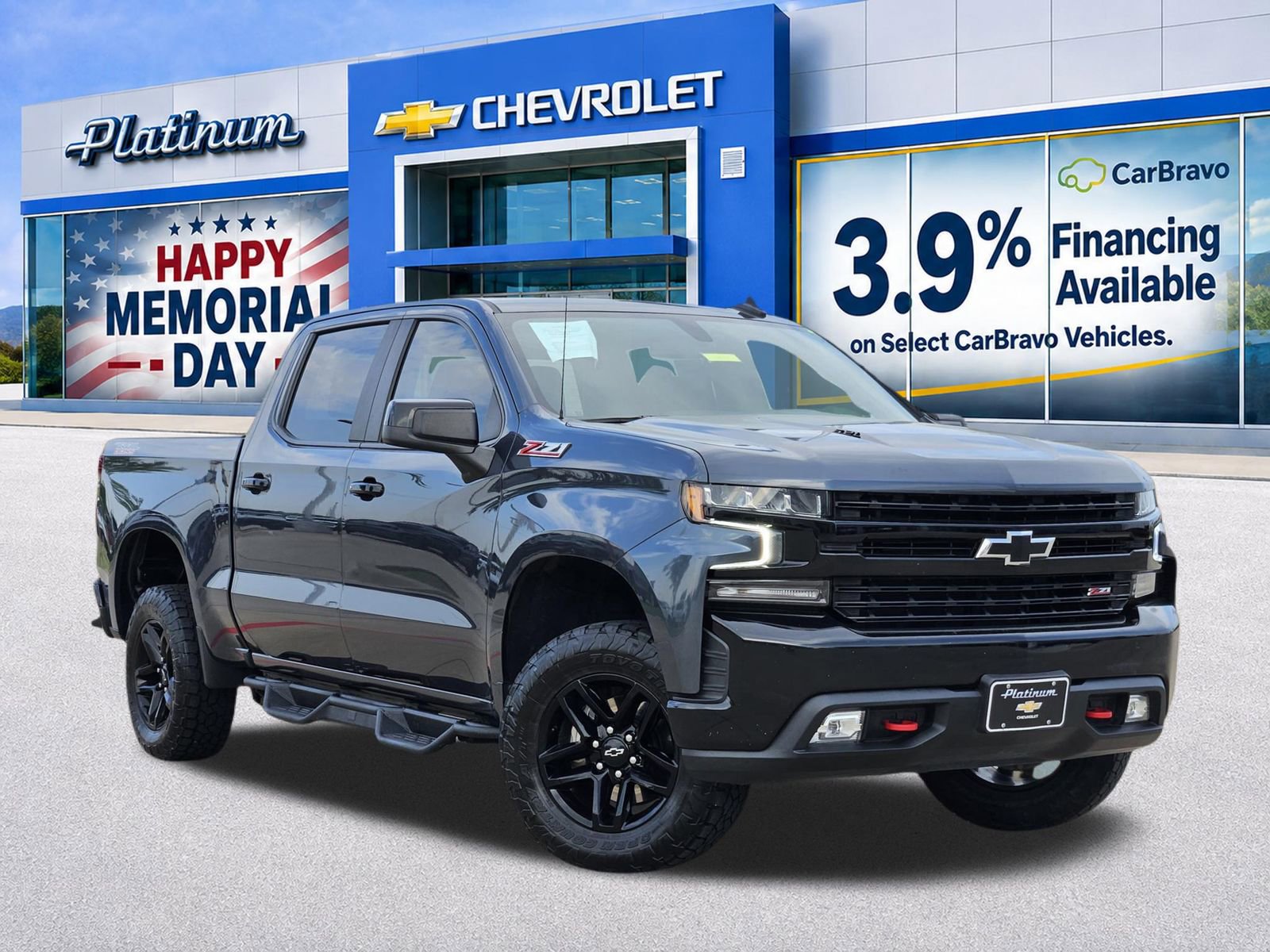 Certified 2021 Chevrolet Silverado 1500 LT Trail Boss w/ LPO, Dark Essentials Package AWD/4WD 360° Tour