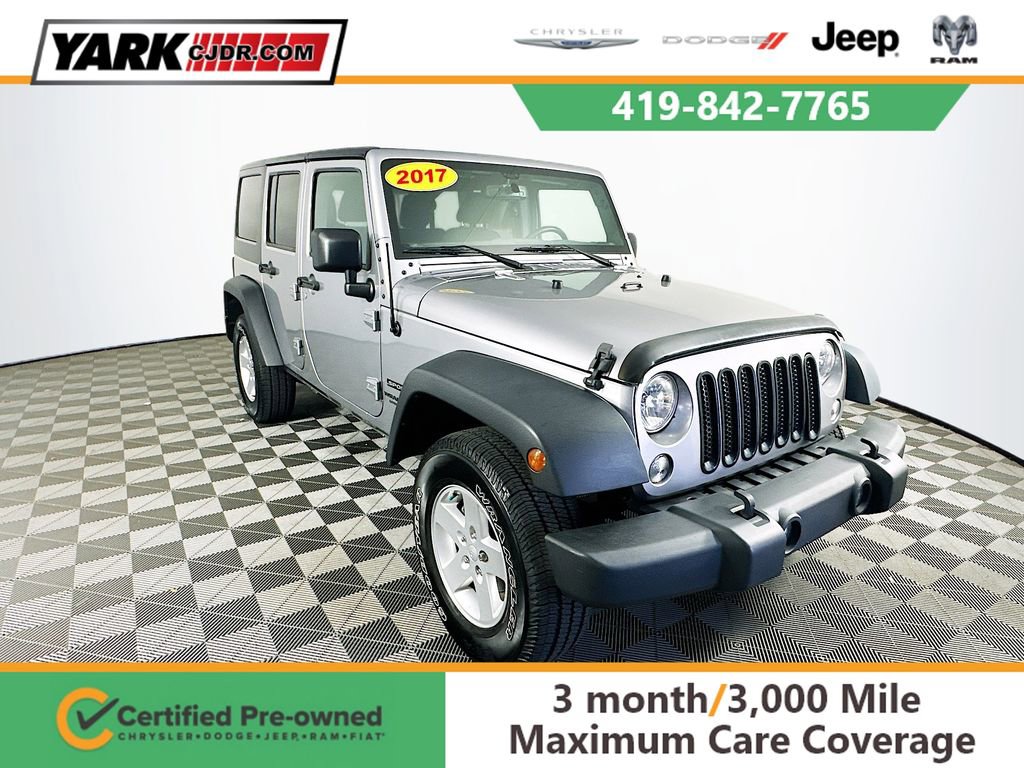 Certified 2017 Jeep Wrangler Unlimited Sport w/ Quick Order Package 24S