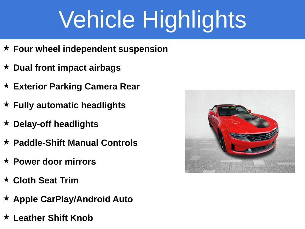 Certified 2022 Chevrolet Camaro LT w/ RS Package RWD image 4